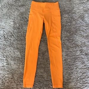 Athleta sunrise orange leggings